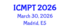 International Conference on Mycotoxins, Phycotoxins and Toxicology (ICMPT) March 30, 2026 - Madrid, Spain International Conference on Mycotoxins, Phycotoxins and Toxicology (ICMPT) March 30, 2026 - Madrid, Spain