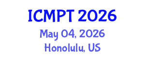 International Conference on Mycotoxins, Phycotoxins and Toxicology (ICMPT) May 04, 2026 - Honolulu, United States International Conference on Mycotoxins, Phycotoxins and Toxicology (ICMPT) May 04, 2026 - Honolulu, United States