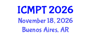 International Conference on Mycotoxins, Phycotoxins and Toxicology (ICMPT) November 18, 2026 - Buenos Aires, Argentina International Conference on Mycotoxins, Phycotoxins and Toxicology (ICMPT) November 18, 2026 - Buenos Aires, Argentina