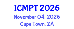 International Conference on Mycotoxins, Phycotoxins and Toxicology (ICMPT) November 04, 2026 - Cape Town, South Africa International Conference on Mycotoxins, Phycotoxins and Toxicology (ICMPT) November 04, 2026 - Cape Town, South Africa