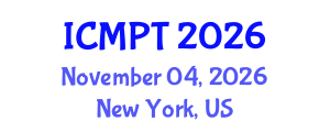 International Conference on Mycotoxins, Phycotoxins and Toxicology (ICMPT) November 04, 2026 - New York, United States International Conference on Mycotoxins, Phycotoxins and Toxicology (ICMPT) November 04, 2026 - New York, United States