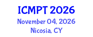 International Conference on Mycotoxins, Phycotoxins and Toxicology (ICMPT) November 04, 2026 - Nicosia, Cyprus International Conference on Mycotoxins, Phycotoxins and Toxicology (ICMPT) November 04, 2026 - Nicosia, Cyprus