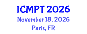 International Conference on Mycotoxins, Phycotoxins and Toxicology (ICMPT) November 18, 2026 - Paris, France International Conference on Mycotoxins, Phycotoxins and Toxicology (ICMPT) November 18, 2026 - Paris, France