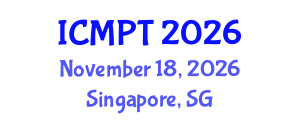 International Conference on Mycotoxins, Phycotoxins and Toxicology (ICMPT) November 18, 2026 - Singapore, Singapore International Conference on Mycotoxins, Phycotoxins and Toxicology (ICMPT) November 18, 2026 - Singapore, Singapore