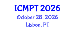 International Conference on Mycotoxins, Phycotoxins and Toxicology (ICMPT) October 28, 2026 - Lisbon, Portugal International Conference on Mycotoxins, Phycotoxins and Toxicology (ICMPT) October 28, 2026 - Lisbon, Portugal
