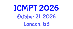 International Conference on Mycotoxins, Phycotoxins and Toxicology (ICMPT) October 21, 2026 - London, United Kingdom International Conference on Mycotoxins, Phycotoxins and Toxicology (ICMPT) October 21, 2026 - London, United Kingdom