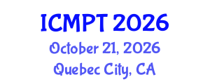 International Conference on Mycotoxins, Phycotoxins and Toxicology (ICMPT) October 21, 2026 - Quebec City, Canada International Conference on Mycotoxins, Phycotoxins and Toxicology (ICMPT) October 21, 2026 - Quebec City, Canada