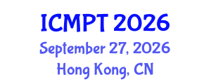 International Conference on Mycotoxins, Phycotoxins and Toxicology (ICMPT) September 27, 2026 - Hong Kong, China International Conference on Mycotoxins, Phycotoxins and Toxicology (ICMPT) September 27, 2026 - Hong Kong, China