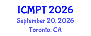 International Conference on Mycotoxins, Phycotoxins and Toxicology (ICMPT) September 20, 2026 - Toronto, Canada International Conference on Mycotoxins, Phycotoxins and Toxicology (ICMPT) September 20, 2026 - Toronto, Canada