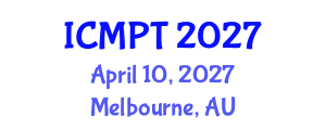 International Conference on Mycotoxins, Phycotoxins and Toxicology (ICMPT) April 10, 2027 - Melbourne, Australia International Conference on Mycotoxins, Phycotoxins and Toxicology (ICMPT) April 10, 2027 - Melbourne, Australia
