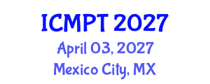 International Conference on Mycotoxins, Phycotoxins and Toxicology (ICMPT) April 03, 2027 - Mexico City, Mexico International Conference on Mycotoxins, Phycotoxins and Toxicology (ICMPT) April 03, 2027 - Mexico City, Mexico