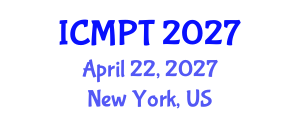 International Conference on Mycotoxins, Phycotoxins and Toxicology (ICMPT) April 22, 2027 - New York, United States International Conference on Mycotoxins, Phycotoxins and Toxicology (ICMPT) April 22, 2027 - New York, United States