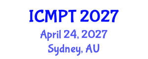 International Conference on Mycotoxins, Phycotoxins and Toxicology (ICMPT) April 24, 2027 - Sydney, Australia International Conference on Mycotoxins, Phycotoxins and Toxicology (ICMPT) April 24, 2027 - Sydney, Australia