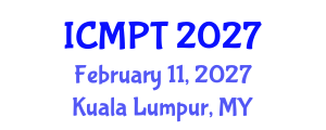 International Conference on Mycotoxins, Phycotoxins and Toxicology (ICMPT) February 11, 2027 - Kuala Lumpur, Malaysia International Conference on Mycotoxins, Phycotoxins and Toxicology (ICMPT) February 11, 2027 - Kuala Lumpur, Malaysia
