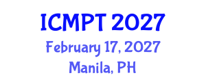 International Conference on Mycotoxins, Phycotoxins and Toxicology (ICMPT) February 17, 2027 - Manila, Philippines International Conference on Mycotoxins, Phycotoxins and Toxicology (ICMPT) February 17, 2027 - Manila, Philippines