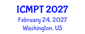 International Conference on Mycotoxins, Phycotoxins and Toxicology (ICMPT) February 24, 2027 - Washington, United States International Conference on Mycotoxins, Phycotoxins and Toxicology (ICMPT) February 24, 2027 - Washington, United States
