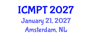 International Conference on Mycotoxins, Phycotoxins and Toxicology (ICMPT) January 21, 2027 - Amsterdam, Netherlands International Conference on Mycotoxins, Phycotoxins and Toxicology (ICMPT) January 21, 2027 - Amsterdam, Netherlands
