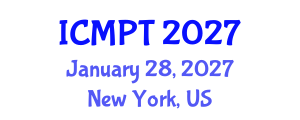 International Conference on Mycotoxins, Phycotoxins and Toxicology (ICMPT) January 28, 2027 - New York, United States International Conference on Mycotoxins, Phycotoxins and Toxicology (ICMPT) January 28, 2027 - New York, United States