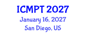 International Conference on Mycotoxins, Phycotoxins and Toxicology (ICMPT) January 16, 2027 - San Diego, United States International Conference on Mycotoxins, Phycotoxins and Toxicology (ICMPT) January 16, 2027 - San Diego, United States