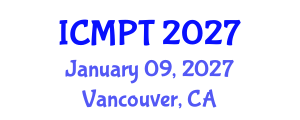 International Conference on Mycotoxins, Phycotoxins and Toxicology (ICMPT) January 09, 2027 - Vancouver, Canada International Conference on Mycotoxins, Phycotoxins and Toxicology (ICMPT) January 09, 2027 - Vancouver, Canada
