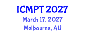 International Conference on Mycotoxins, Phycotoxins and Toxicology (ICMPT) March 17, 2027 - Melbourne, Australia International Conference on Mycotoxins, Phycotoxins and Toxicology (ICMPT) March 17, 2027 - Melbourne, Australia