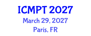 International Conference on Mycotoxins, Phycotoxins and Toxicology (ICMPT) March 29, 2027 - Paris, France International Conference on Mycotoxins, Phycotoxins and Toxicology (ICMPT) March 29, 2027 - Paris, France