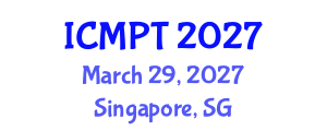 International Conference on Mycotoxins, Phycotoxins and Toxicology (ICMPT) March 29, 2027 - Singapore, Singapore International Conference on Mycotoxins, Phycotoxins and Toxicology (ICMPT) March 29, 2027 - Singapore, Singapore
