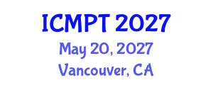 International Conference on Mycotoxins, Phycotoxins and Toxicology (ICMPT) May 20, 2027 - Vancouver, Canada International Conference on Mycotoxins, Phycotoxins and Toxicology (ICMPT) May 20, 2027 - Vancouver, Canada