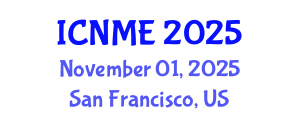 International Conference on Nano and Materials Engineering (ICNME) November 01, 2025 - San Francisco, United States