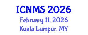 International Conference on Nano and Materials Science (ICNMS) February 11, 2026 - Kuala Lumpur, Malaysia