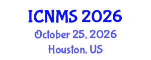 International Conference on Nano and Materials Science (ICNMS) October 25, 2026 - Houston, United States International Conference on Nano and Materials Science (ICNMS) October 25, 2026 - Houston, United States