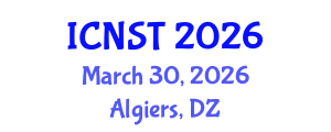 International Conference on Nano Science and Technology (ICNST) March 30, 2026 - Algiers, Algeria International Conference on Nano Science and Technology (ICNST) March 30, 2026 - Algiers, Algeria