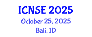 International Conference on Nanomaterials Science and Engineering (ICNSE) October 25, 2025 - Bali, Indonesia