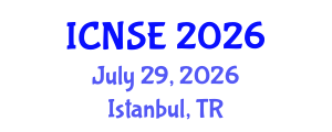 International Conference on Nanomaterials Science and Engineering (ICNSE) July 29, 2026 - Istanbul, Turkey