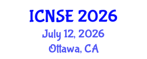 International Conference on Nanomaterials Science and Engineering (ICNSE) July 12, 2026 - Ottawa, Canada