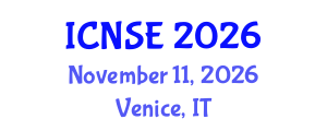 International Conference on Nanomaterials Science and Engineering (ICNSE) November 11, 2026 - Venice, Italy