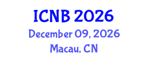 International Conference on Nanotechnology and Biosensors (ICNB) December 09, 2026 - Macau, China International Conference on Nanotechnology and Biosensors (ICNB) December 09, 2026 - Macau, China