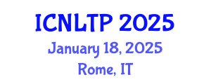 International Conference on Nanotechnology and Low Temperature Physics (ICNLTP) January 18, 2025 - Rome, Italy