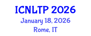 International Conference on Nanotechnology and Low Temperature Physics (ICNLTP) January 18, 2026 - Rome, Italy