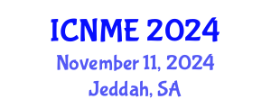 International Conference on Nanotechnology and Materials Engineering (ICNME) November 11, 2024 - Jeddah, Saudi Arabia