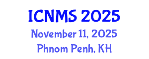 International Conference on Nanotechnology and Materials Sciences (ICNMS) November 11, 2025 - Phnom Penh, Cambodia