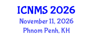 International Conference on Nanotechnology and Materials Sciences (ICNMS) November 11, 2026 - Phnom Penh, Cambodia
