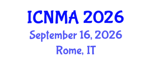 International Conference on Nanotechnology Materials and Applications (ICNMA) September 16, 2026 - Rome, Italy