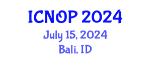 International Conference on Nanotechnology, Optoelectronics and Photonics (ICNOP) July 15, 2024 - Bali, Indonesia