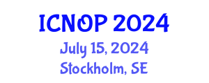 International Conference on Nanotechnology, Optoelectronics and Photonics (ICNOP) July 15, 2024 - Stockholm, Sweden
