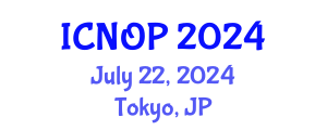 International Conference on Nanotechnology, Optoelectronics and Photonics (ICNOP) July 22, 2024 - Tokyo, Japan