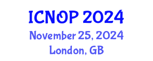 International Conference on Nanotechnology, Optoelectronics and Photonics (ICNOP) November 25, 2024 - London, United Kingdom