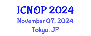 International Conference on Nanotechnology, Optoelectronics and Photonics (ICNOP) November 07, 2024 - Tokyo, Japan