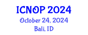 International Conference on Nanotechnology, Optoelectronics and Photonics (ICNOP) October 24, 2024 - Bali, Indonesia