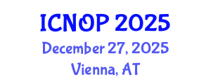 International Conference on Nanotechnology, Optoelectronics and Photonics (ICNOP) December 27, 2025 - Vienna, Austria